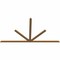 Ekena Millwork Saratoga Timber Gable Bracket, Western Red Cedar, 108"W x 58"H x 1 1/2"D x 3 1/2"F, 13/12 Pitch GBW108X58X0204SAR00SWR - alternate 2